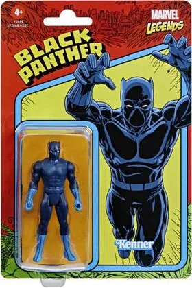 BLACK PANTHER FIGURA 9.5 CM MARVEL LEGENDS RETRO F26595L0