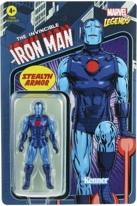 IRON MAN STEALTH ARMOR FIGURA 9.5 CM MARVEL LEGENDS RETRO F26685X0