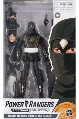 NINJA BLACK RANGER FIGURA 15 CM POWER RANGERS LIGHTNING COLLECTION F46775X0