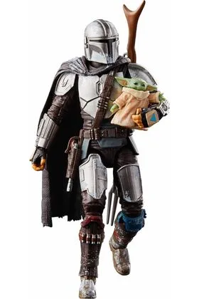 THE MANDALORIAN & GROGU (MALDO KREIS) FIGURA 15 CM SW THE MANDALORIAN STAR WARS BLACK SERI