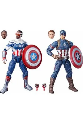 CAPTAIN AMERICA: SAM WILSON Y STEVE ROGERS SET 2 FIGURAS 15 CM MARVEL LEGEDS SERIES F58805