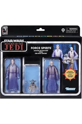 FORCE GHOSTS 3 PACK FIGURA 15 CM STAR WARS: RETURN OF THE JEDI THE BLACK SERIES