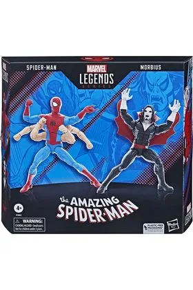 SPIDER-MAN VS MORBIUS SET 2 FIGURA 15 CM THE AMAZING SPIDERMAN MARVEL LEGENDS SERIES