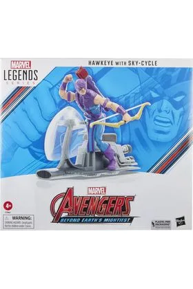 HAWKEYE & SKY-CYCLE FIGURA 15 CM AVENGERS 60TH ANNIVERSARY MARVEL LEGENDS
