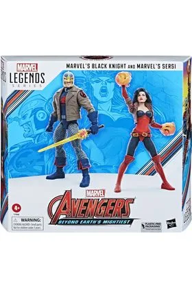 BLACK KNIGHT & SERSI SET 2 FIG. 15 CM MARVEL LEGENDS SERIES