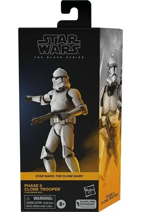PHASE II CLONE TROOPER FIG. 15 CM STAR WARS THE CLONE WARS THE BLACK SERIES