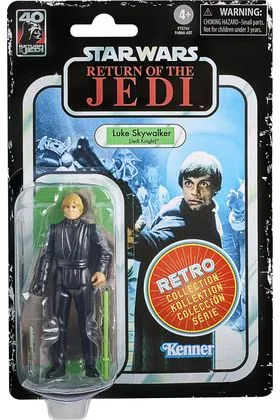 LUKE SKYWALKER CABALLERO JEDI FIGURA 9,5 CM STAR WARS: RETURN OF THE JEDI  RETRO COLLECTIO