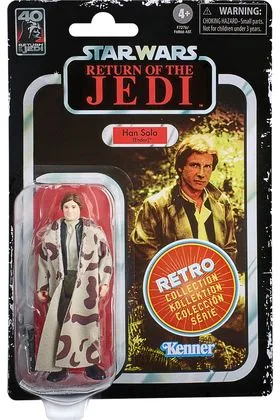 HAN SOLO ENDOR FIG 9,5 CM SW RETURN OF THE JEDI STAR WARS RETRO F72765X2