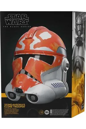 332ND AHSOKA CLONE TROOPER ELECTRONIC HELMET REPLICA 1:1 STAR WARS THE BLACK SERIES