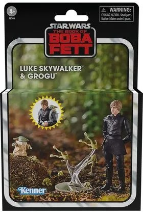 LUKE SKYWALKER & GROGU SET 2 FIGURA STAR WARS THE BOOK OF BOBA FETT THE VINTAGE COLLECTION