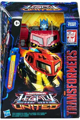 OPTIMUS PRIME VOYAGER CLASS FIG. 18 CM ANIMATED UNIVERSE TRANSFORMERS LEGACY UNITED
