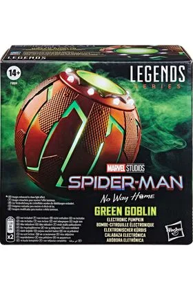 GREEN GOBLIN CALABAZA ELECTRONICA REPLICA 1:1 SPIDER-MAN: NO WAY HOME MARVEL LEGENDS SERIE