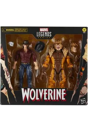 LOGAN & SABRETOOTH PACK 2 FIG. 15 CM WOLVERINE MARVEL LEGENDS SERIES