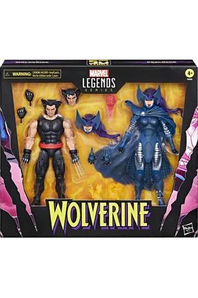 WOLVERINE & LADY PSYLOCKE SET 2 FIGURA 15 CM X-MEN MARVEL LEGEND SERIES
