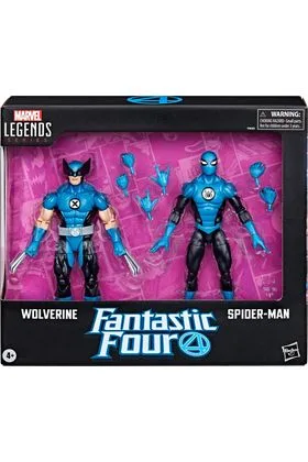WOLVERINE & SPIDER-MAN PACK 2 FIGURA 15 CM FANTASTIC FOUR MARVEL LEGENDS SERIES