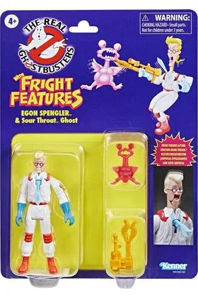 EGON SPENGLER & SOAR THROAT GHOST RETRO ACTION FIG. 13 CM THE REAL GHOSTBUSTERS