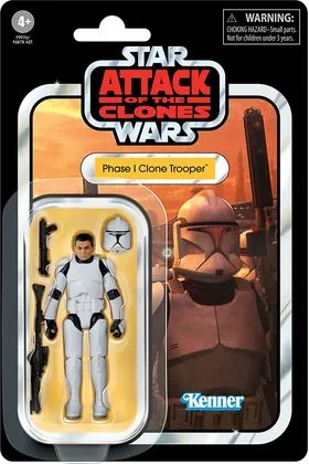 PHASE I CLONE TROOPER FIGURA 9,5 CM STAR WARS: ATTACK OF THE CLONES THE VINTAGE COLLECTION