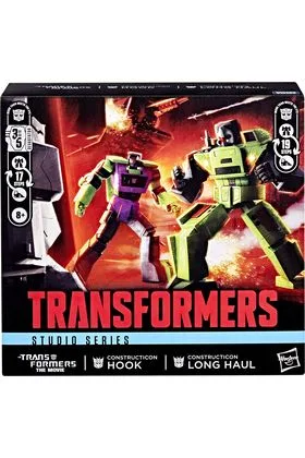 CONSTRUCTICON HOOK & LONG HAUL PACK 2 FIGURAS 16,5 CM TRANSFORMERS THE MOVIE STUDIO SERIES