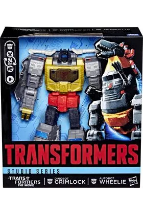 DINOBOT GRIMLOCK & AUTOBOT WHEELIE LEADER CLASS FIGURA 21,5 CM TRANSFORMERS: THE MOVIE STUDIO SERIES