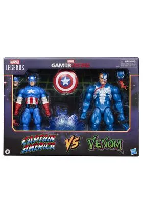 Captain America vs Venom Pack 2 Figuras 15 CM Gamerverse Marvel Legends Series