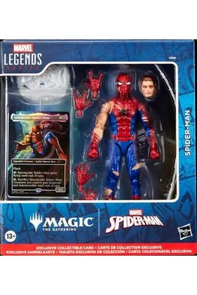 BATTLE-DAMAGED SPIDER-MAN FIGURA 15 CM MARVEL LEGENDS SERIES & MAGIC: THE GATHERING