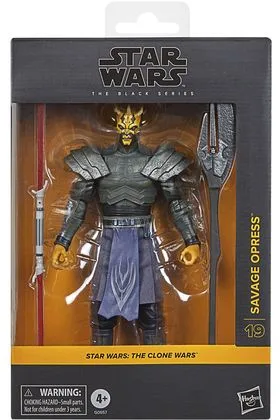 SAVAGE OPRESS FIGURA 15 CM STAR WARS: THE CLONE WARS THE BLACK SERIES