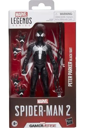 PETER PARKER BLACK SUIT VERSION FIGURA 15 CM SPIDER-MAN 2 MARVEL LEGENDS SERIES