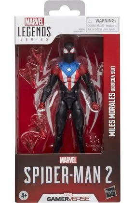 Miles Morales Boricua Suit Version Figura 15 CM Spider-Man 2 Marvel Legends Series