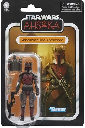 Mandalorian Super Commando Figura 9,5 CM Star Wars Ahsoka the Vintage Collection