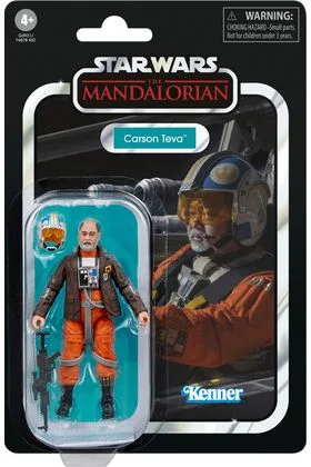 CARSON TEVA FIGURA 9,5 CM STAR WARS THE MANDALORIAN THE VINTAGE COLLECTION