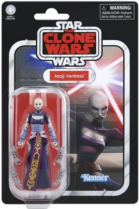 ASAJJ VENTRESS FIGURA 9,5 CM STAR WARS THE CLONE WARS THE VINTAGE COLLECTION