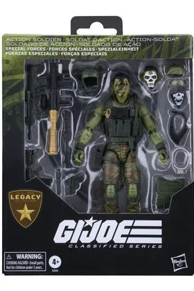 ACTION SOLDIER SPECIAL FORCES FIGURA 15 CM G.I. JOE LEGACY COLLECTION CLASSIFIED SERIES