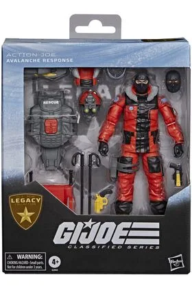 ACTION JOE AVALANCHE RESPONSE FIGURA 15 CM G.I. JOE CLASSIFIED SERIES