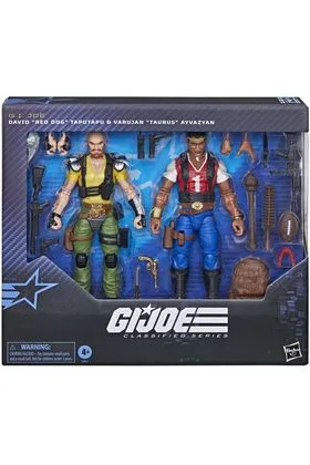 DAVID (RED DOG) TAPUTAPU & VARUJAN (TAURUS) AYVAZYAN PACK 2 FIGURAS 15 CM G.I. JOE: THE MOVIE CLASSI