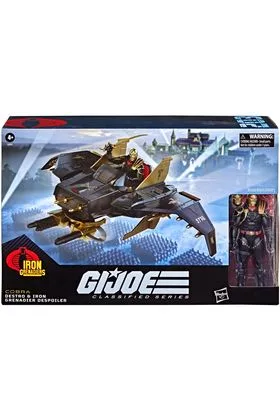 DESTRO IRON & GRENADIER DESPOILER FIGURA & VEHICULO 15 CM G.I. JOE CLASSIFIED SERIES