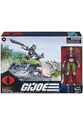 ZANYA & DREADNOK CHAMELEON (SWAMP SKIER) FIGURA 15 CM & VEHÍCULO G.I. JOE CLASSIFIED SERIES