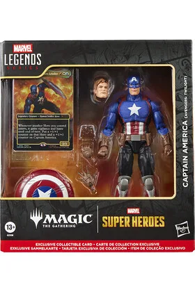 CAPTAIN AMERICA (AVENGERS TWILIGHT) FIGURA 15 CM MARVEL LEGENDS SERIES MAGIC THE GATHERING
