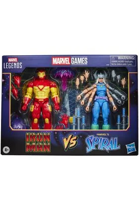 IRON MAN VS SPIRAL FIGURAS 15 CM GAMEVERSE MARVEL LEGENDS SERIES
