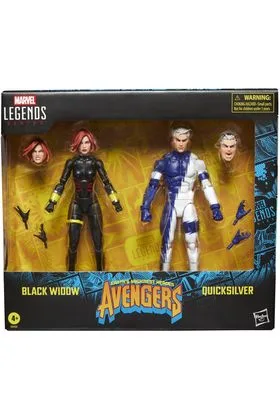 Black Widow & Quicksilver Pack 2 Figuras 15 CM Avengers: the Crossing Marvel Legends Series