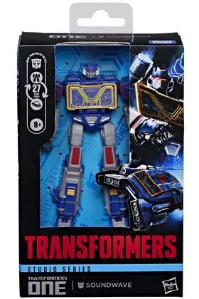 SOUNDWAVE DELUXE CLASS FIGURA 13 CM TRANSFORMERS: ONE STUDIO SERIES