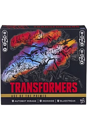 AUTOBOT MIRAGE IRONHIDE & BLUESTREAK PACK 3 FIGURAS 15 CM TRANSFORMERS: AGE OF THE PRIMES