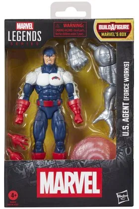 U.S. AGENT (FORCE WORKS) FIGURA 15 CM CAPTAIN AMERICA MARVEL LEGENDS SERIES