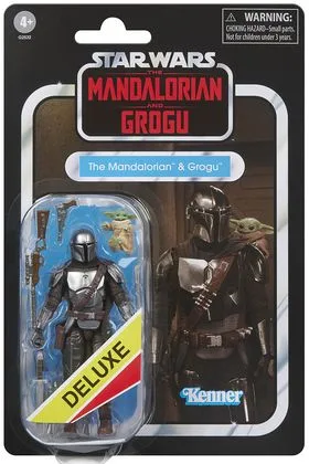THE MANDALORIAN & GROGU FIGURAS DELUXE 9,5 CM & 2 CM STAR WARS: THE MANDALORIAN & GROGU THE VINTAGE