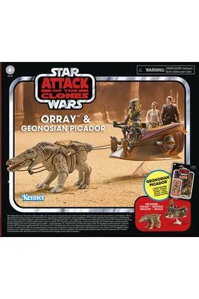 ORRAY & PICADOR GEONOSIANO PACK 2 FIGURAS 9,5 CM STAR: WARS ATTACK OF THE CLONES THE VINTAGE COLLECT