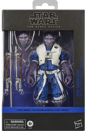 ZEB ORRELIOS (NEW REPUBLIC PILOT) FIGURA 15 CM STAR WARS THE MANDALORIAN & GROGU THE BLACK SERIES