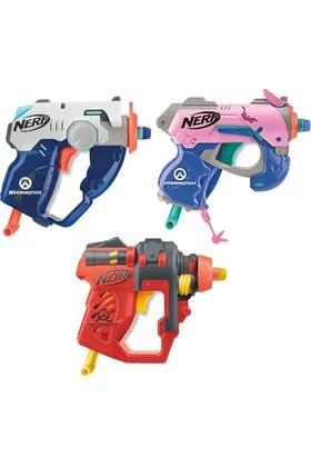 SURTIDO EXPOSITOR 6 PISTOLAS NERF MICROSHOTS OVERWATCH