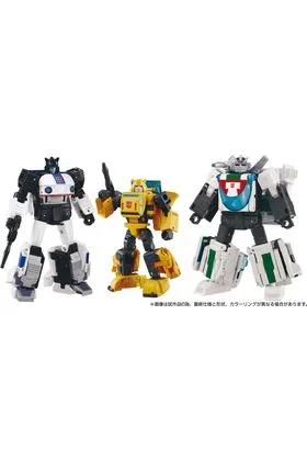CYBERTRON CHASE PACK 3 FIGURAS 10,5/13 CM TRANSFORMERS DRAMATIC CAPTURE SERIES TAKARA TOMY