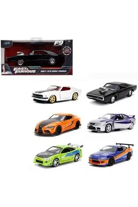 FAST & FURIOUS SURTIDO 6 VEHICULOS METAL FAST & FURIOUS SCALE 1/32