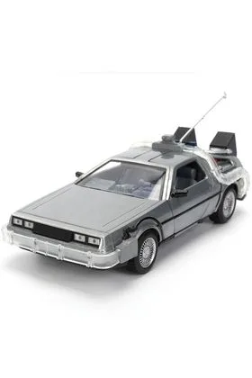 DELOREAN 40 ANIVERSARIO VEHICULO 1/24 BACK TO THE FUTURE SCALE HOLLYWOOD RIDES