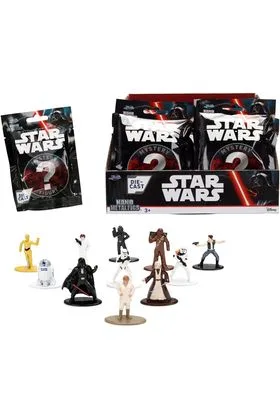 STAR WARS SURTIDO 24 SOBRES NANO FIGURAS 4 CM METALFIGS